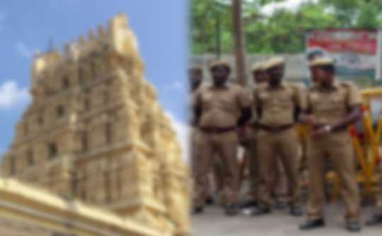 temple issue  police front two sides clashed