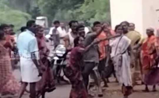 Members same family attacked each other property dispute sivaganga