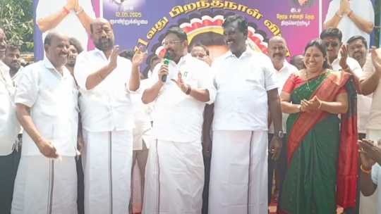 'India-Pakistan war stopped after learning about EPS's birthday' - Vaigai Selvan's speech