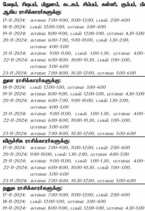 Auspicious day in this week 17-11-2024 to 23-11-2024